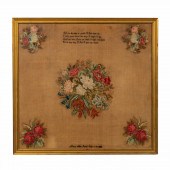 FLORAL NEEDLEPOINT BY MARY ANN