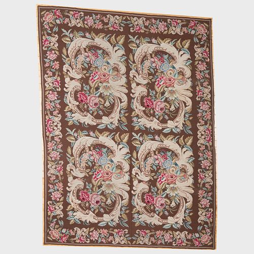 FLORAL NEEDLEPOINT CARPET9 ft. x