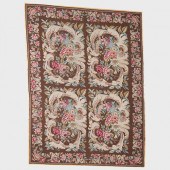 FLORAL NEEDLEPOINT CARPET9 ft.