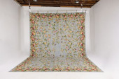 FLORAL NEEDLEPOINT RUG<br>Desc
