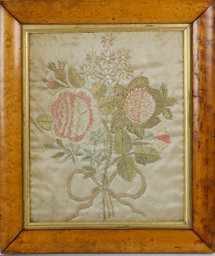 FLORAL NEEDLEWORK EMBROIDERY ON