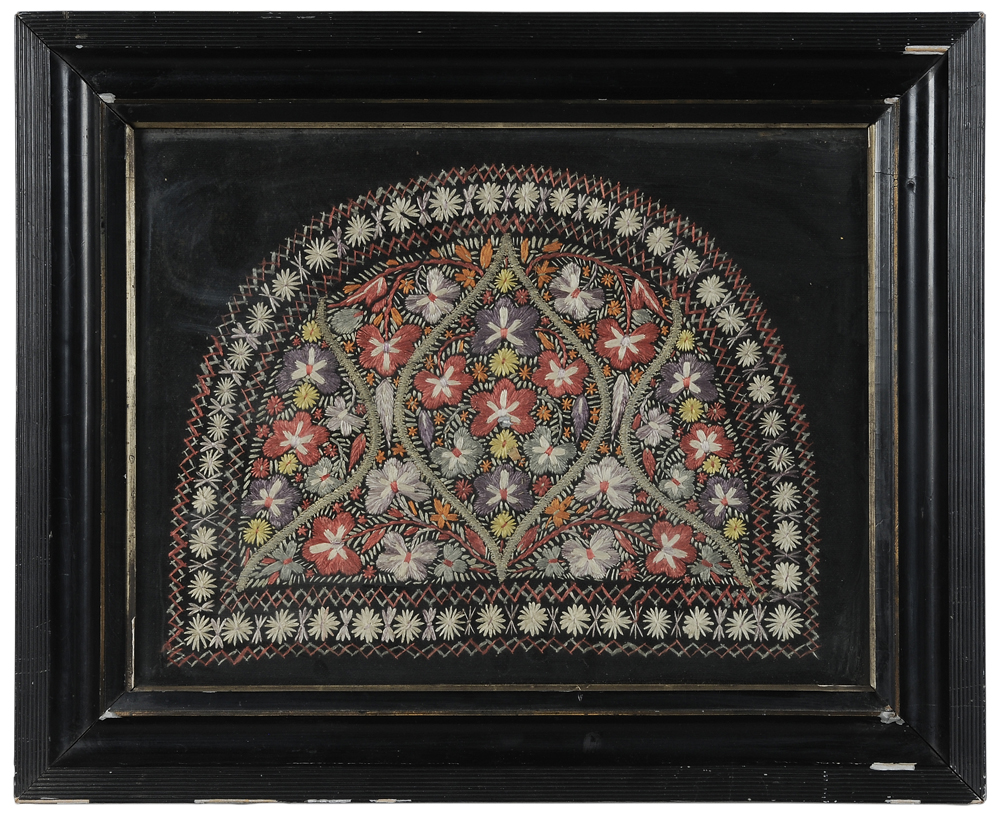 Floral Needlework probably 19th