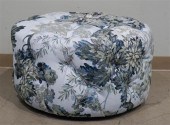 FLORAL PRINT TUFTED UPHOLSTERE