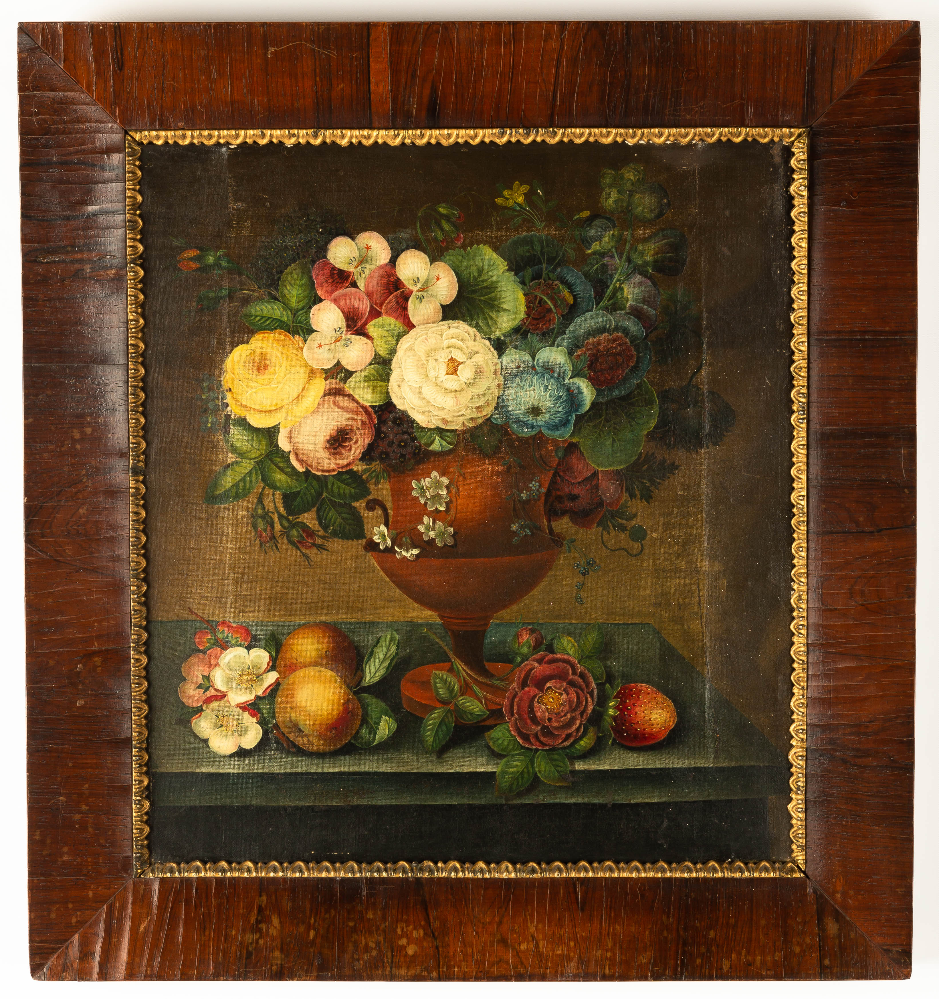 FLORAL STILL LIFE 19th century, oil