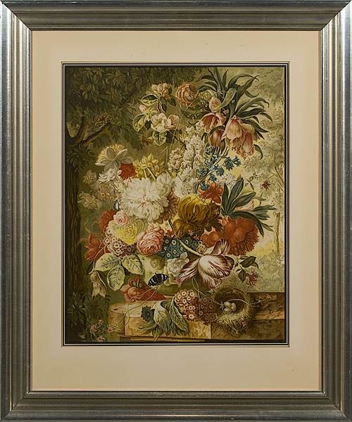 Floral Still Life by Joseph Nigg