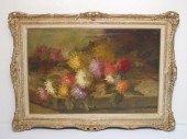 Floral still life oil on canva