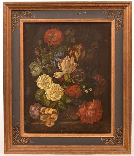 FLORAL STILL LIFE PAINTING SIGNED