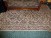 FLORAL TAN GROUND PERSIAN RUG
