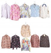 Floral vintage blouse group to