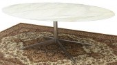 FLORENCE KNOLL OVAL MARBLE TOP
