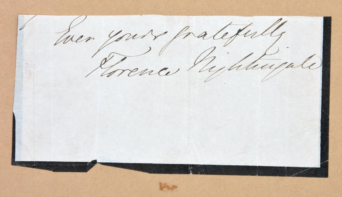 FLORENCE NIGHTINGALE LETTER