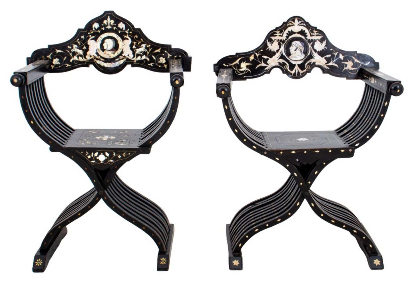 FLORENTINE INLAID EBONIZED