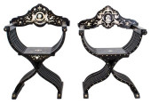 FLORENTINE INLAID EBONIZED SAV