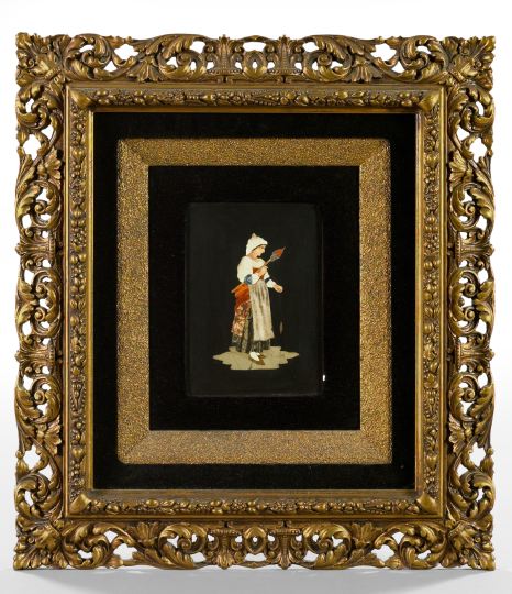 Florentine Pietra Dure Plaque, 