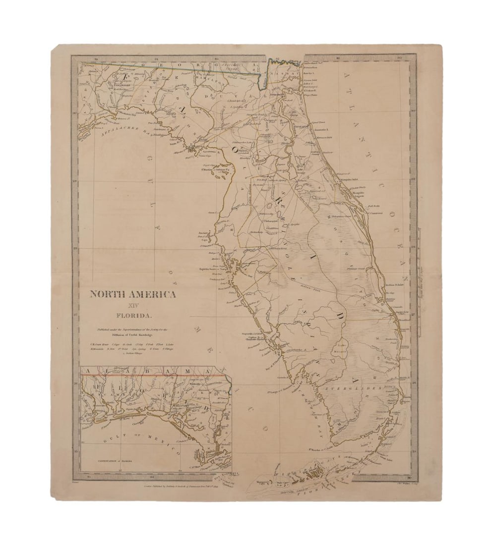 FLORIDA MAP S.D.U.K. FULL MARGINS