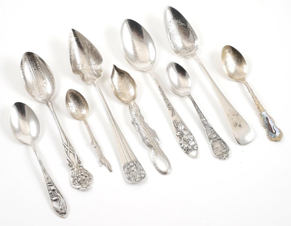 FLORIDA STERLING SOUVENIR SPOONS