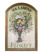 FLORIST SIGN "M.K. Lamond", ar