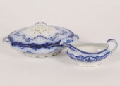 Flow Blue Keele covered dish a