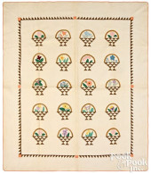 FLOWER BASKET PATCHWORK QUILT<