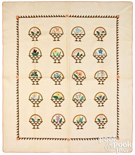 FLOWER BASKET PATCHWORK QUILTFlower