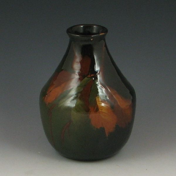 Flower Jug black brown with green