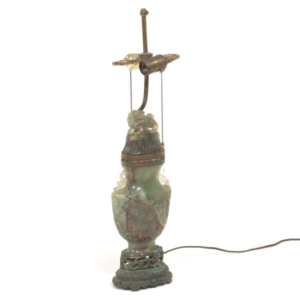 FLUORITE LAMP  24" x 5 ½" overall