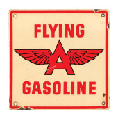 FLYING A GASOLINE PUMP PLATE<b