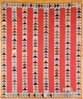 FLYING GEESE PATCHWORK QUILT,