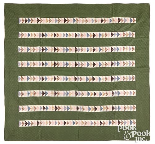 FLYING GEESE QUILT, LATE 19TH