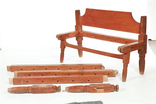 FOLDING BED.  American  19th