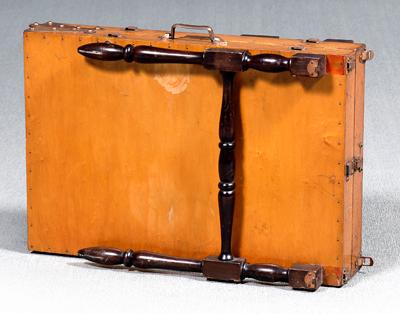 Folding bench, two section hinged