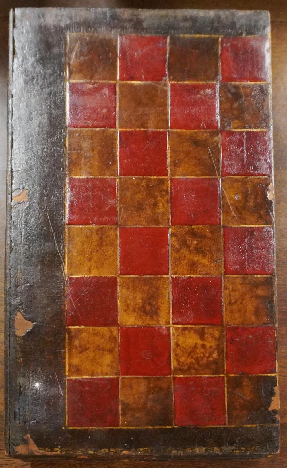 FOLDING CHESS/BACKGAMMON BOARD WITH
