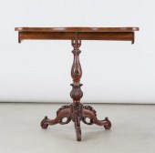FOLDING MAHOGANY OCCASIONAL TA