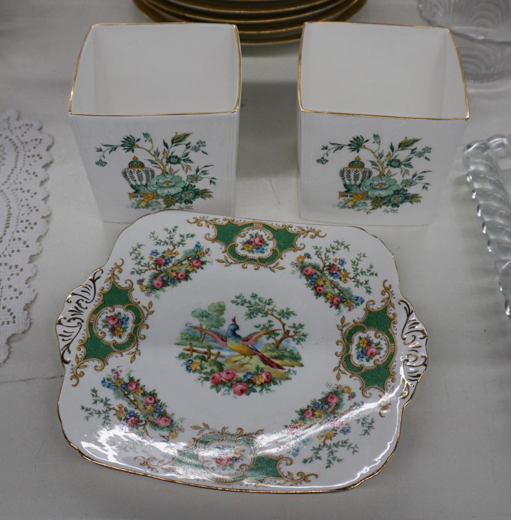 FOLEY PORCELAIN CAKE PLATE AND A