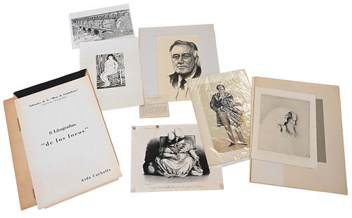 FOLIO OF 12 LITHOGRAPHSFolio of
