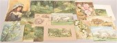 FOLIO OF 15 VARIOUS WATERCOLOR
