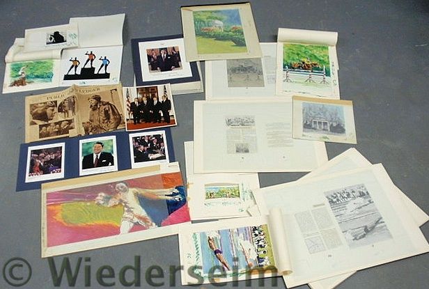 Folio of preliminary sketches and