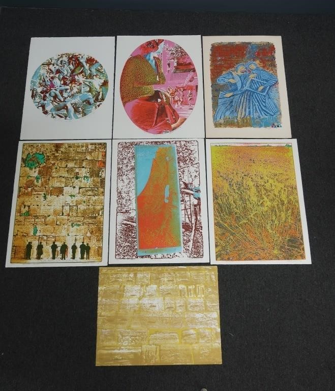Folio of seven prints to include: