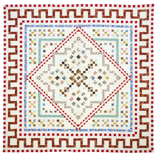 Folk Art. A mid-Victorian patchwork