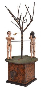 FOLK ART ADAM AND EVE MECHANIC