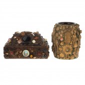 FOLK ART ASSEMBLAGE MEMORY JAR