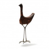 FOLK ART BIRD SCULPTURE Late 2