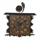 FOLK ART BLACK & GREEN SUNFLOW
