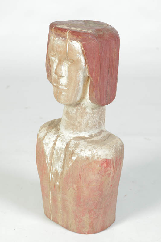FOLK ART BUST.  American  1st