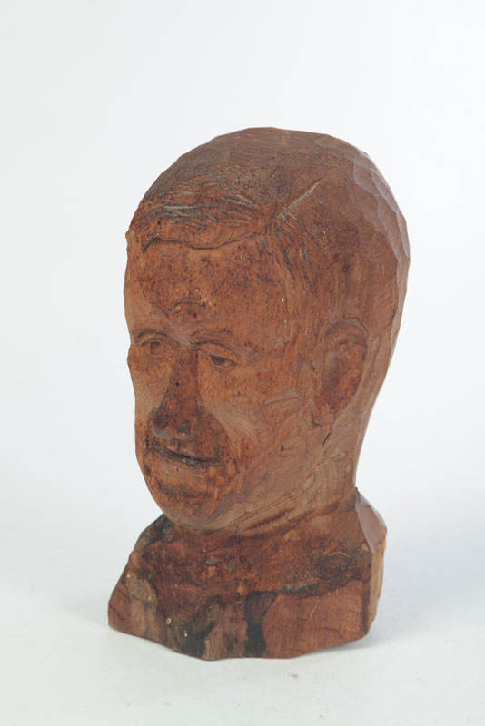 FOLK ART BUST.  American  1st