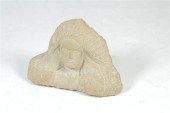 FOLK ART BUST BY ERNEST ''POPE