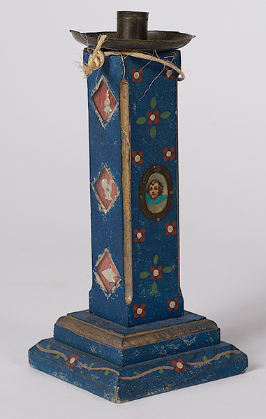 Folk Art Candle Stick Possibly