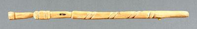 Folk art cane, carved cedar with