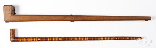 FOLK ART CANE, LATE 19TH C.Folk Art