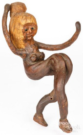 FOLK ART CARVED AND PAINTED RO